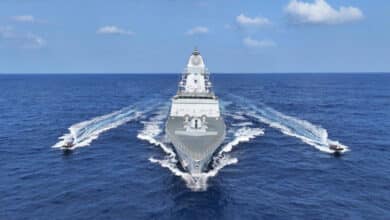 Indian Navy commissions second anti-submarine warfare corvette 'Androth' in Visakhapatnam