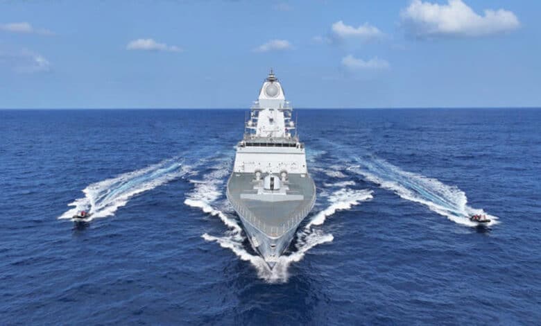 Indian Navy commissions second anti-submarine warfare corvette 'Androth' in Visakhapatnam