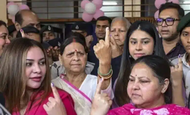 Bihar Assembly Polls: Lalu Yadav casts his vote in the first phase with his family, says 'change will happen'
