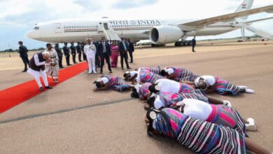 PM Modi Lands in Johannesburg for G20