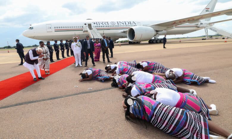 PM Modi Lands in Johannesburg for G20