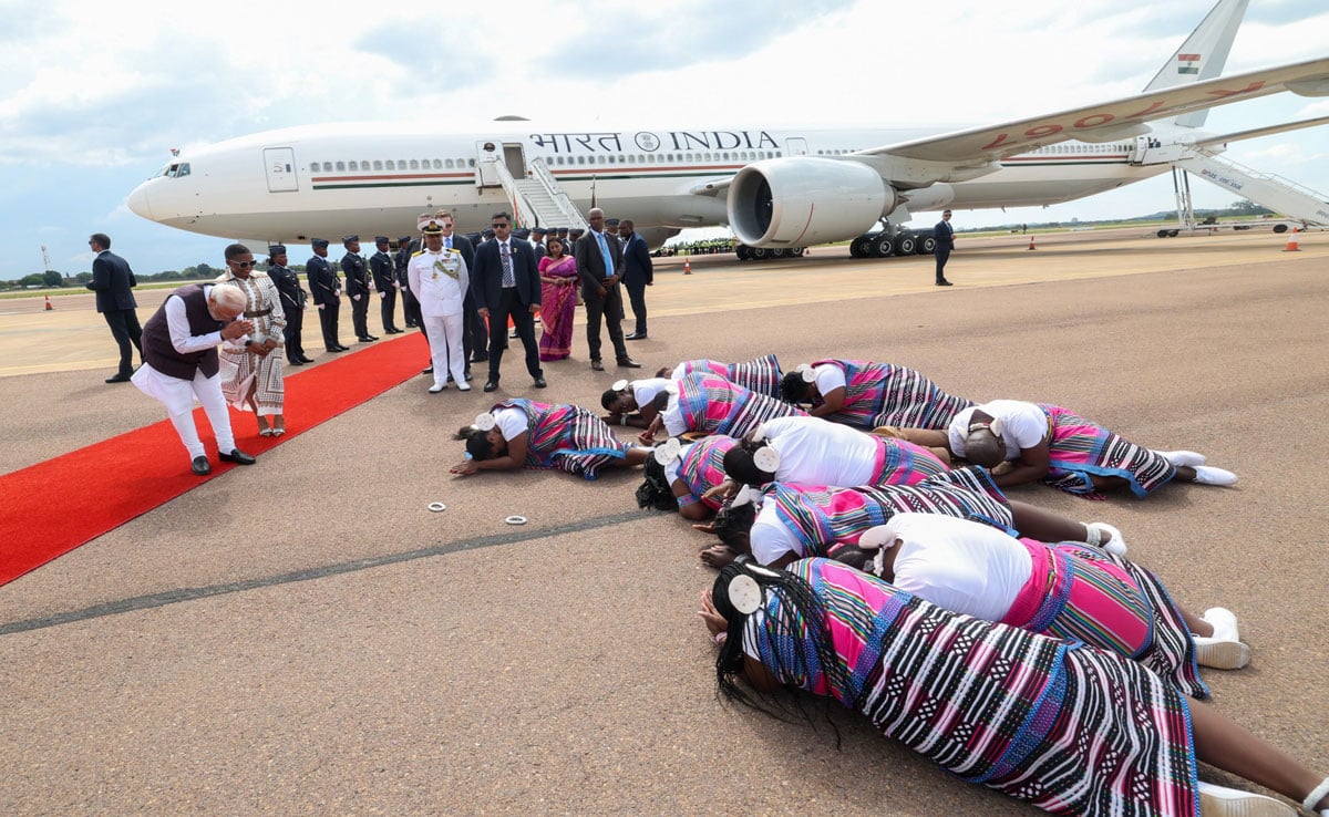 PM Modi Lands in Johannesburg for G20
