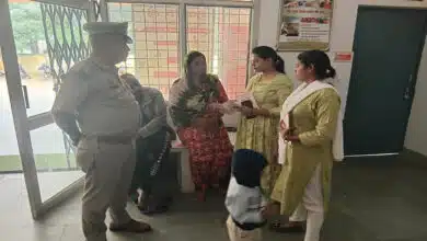 Mission Shakti 5.0 in Sambhal: Women police personnel organised a public awareness drive.