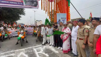 A grand 'Run for Unity' was organised in Sambhal, with great enthusiasm on the 150th birth anniversary of Sardar Patel.