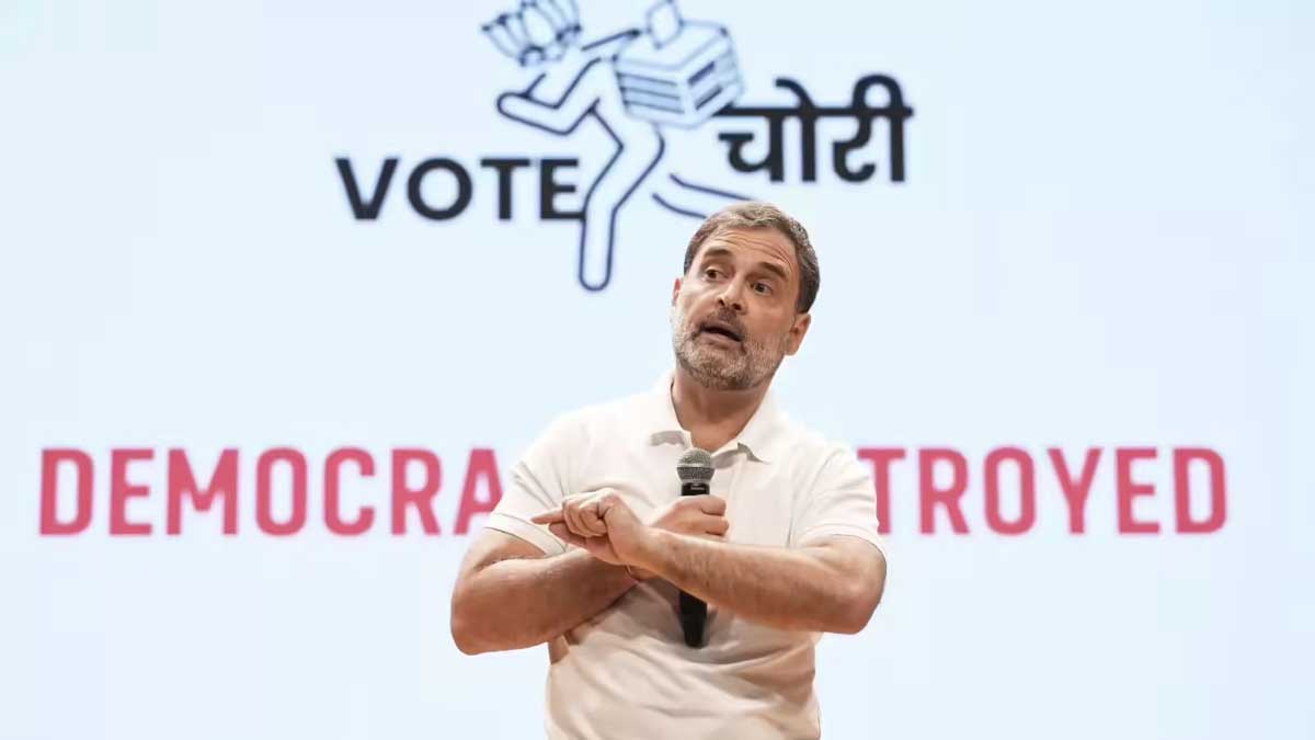 BJP attacks Congress vote chori rally