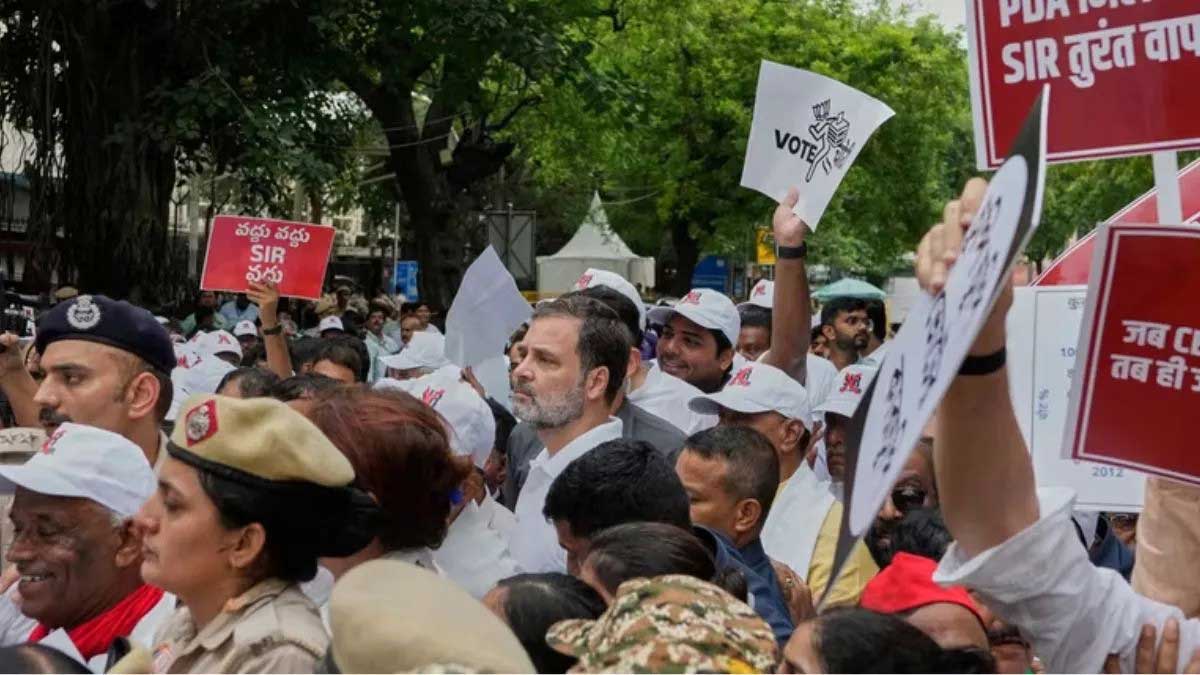 BJP attacks Congress vote chori rally