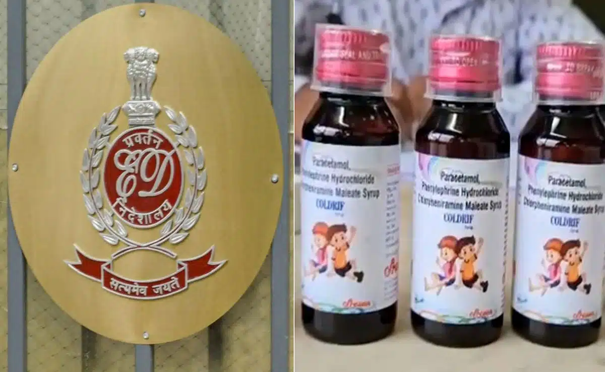 Coldrif Cough Syrup Case: ED attaches promoter's assets worth over Rs 2 crore in Chennai