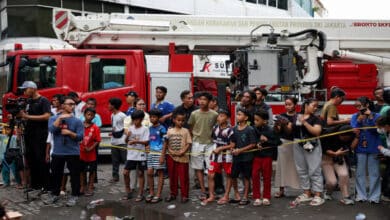 More than 20 people died in a fire at a seven-story building in Jakarta, Indonesia.