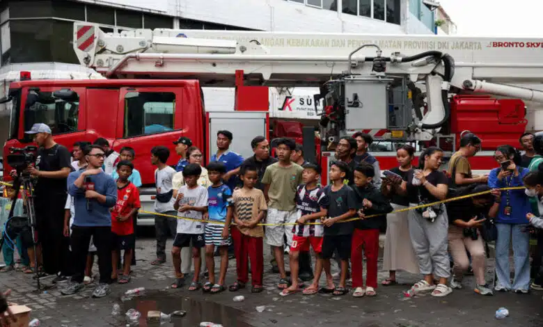 More than 20 people died in a fire at a seven-story building in Jakarta, Indonesia.