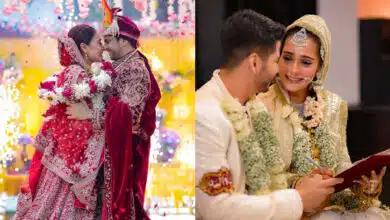 Saaraa Khan and Krish Pathak marry in an interfaith Hindu-Muslim ceremony; first pictures revealed