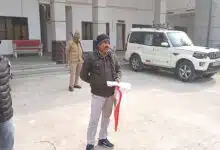 Sambhal: The village headman is accused of grabbing two plots of land and instigating a student to commit suicide.