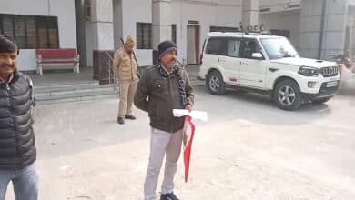 Sambhal: The village headman is accused of grabbing two plots of land and instigating a student to commit suicide.