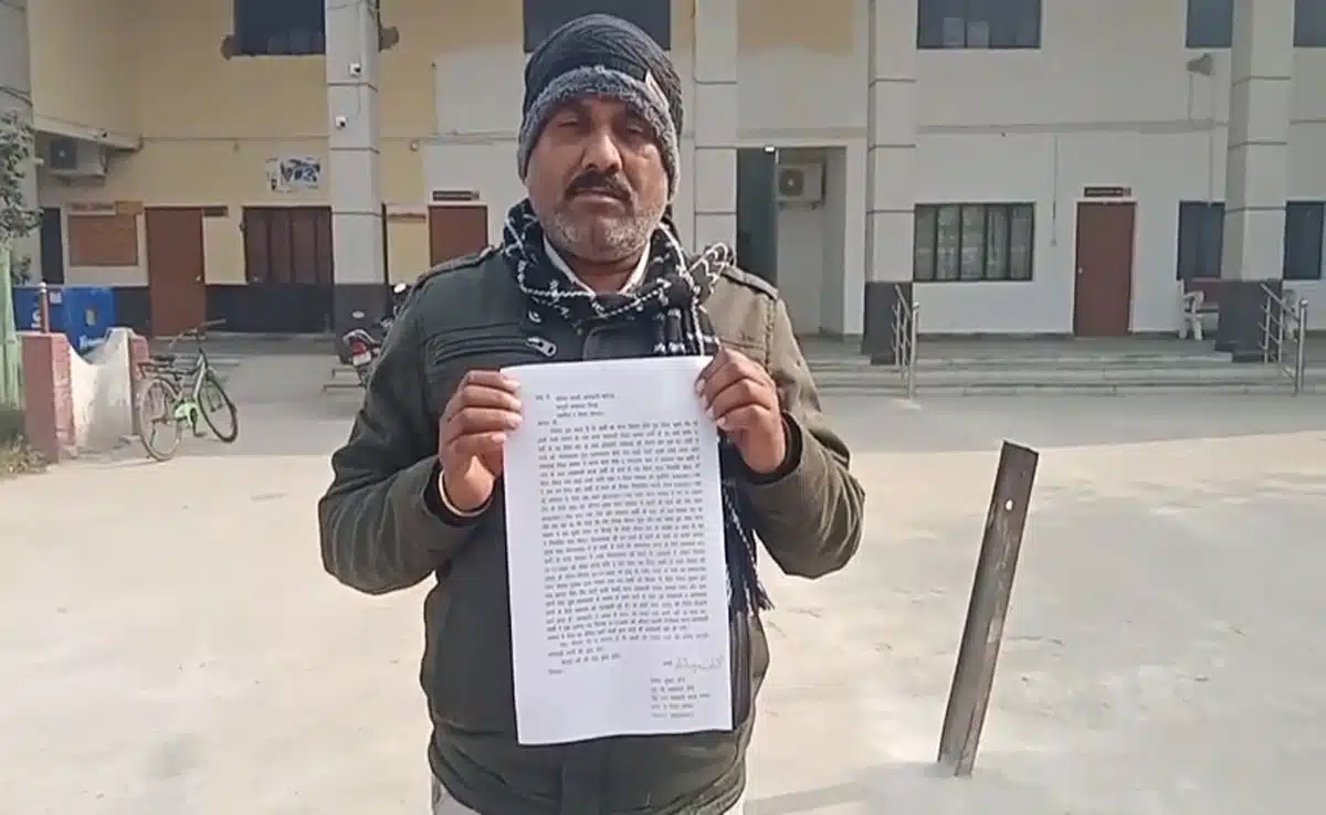 Sambhal: The village headman is accused of grabbing two plots of land and instigating a student to commit suicide.