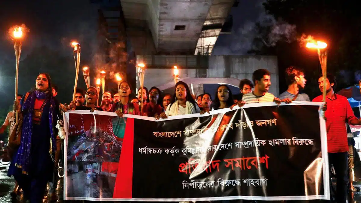 Violence in Bangladesh fuels protests in India.