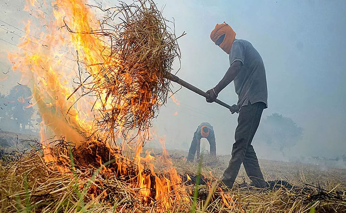 NASA says that changes in the timing of crop residue burning are affecting air quality in northern India.
