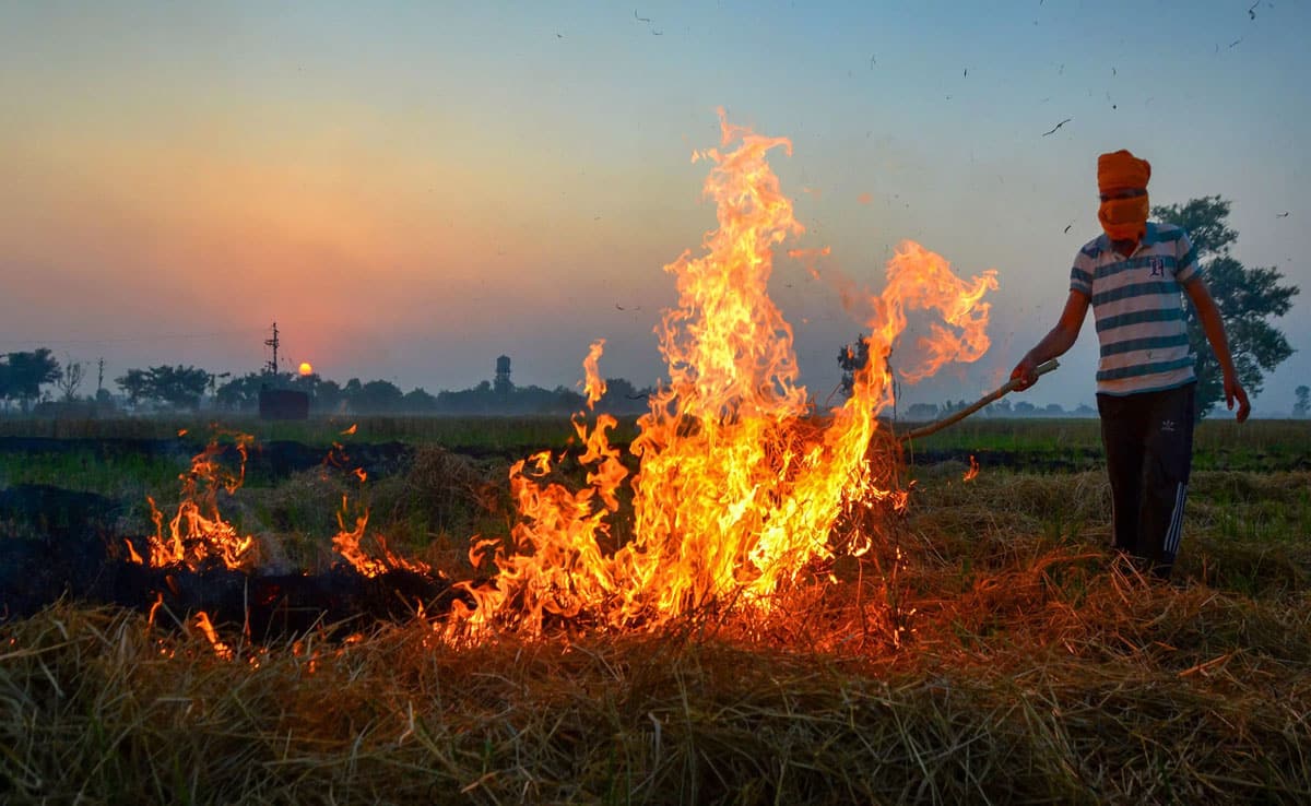 NASA says that changes in the timing of crop residue burning are affecting air quality in northern India.