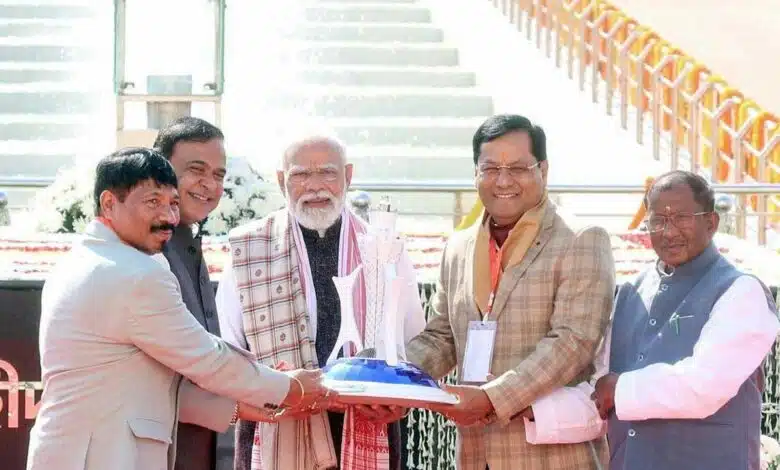 PM Modi laid the foundation stone of Kaziranga Elevated Corridor