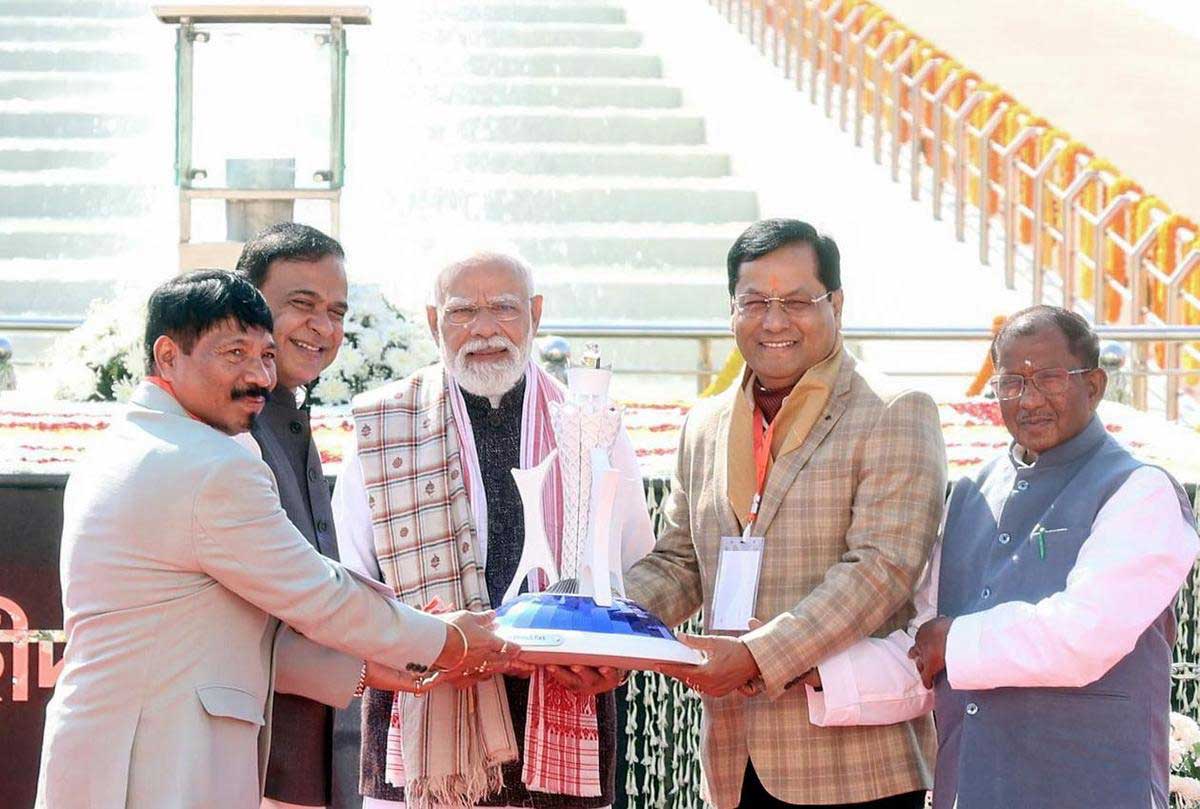 PM Modi laid the foundation stone of Kaziranga Elevated Corridor