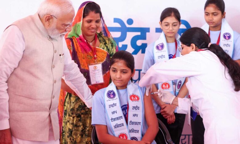 PM Modi launches HPV vaccination drive from Ajmer