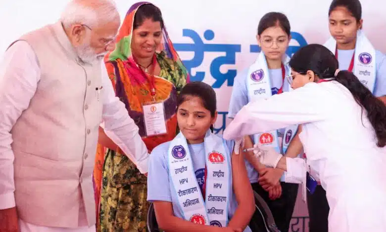 PM Modi launches HPV vaccination drive from Ajmer