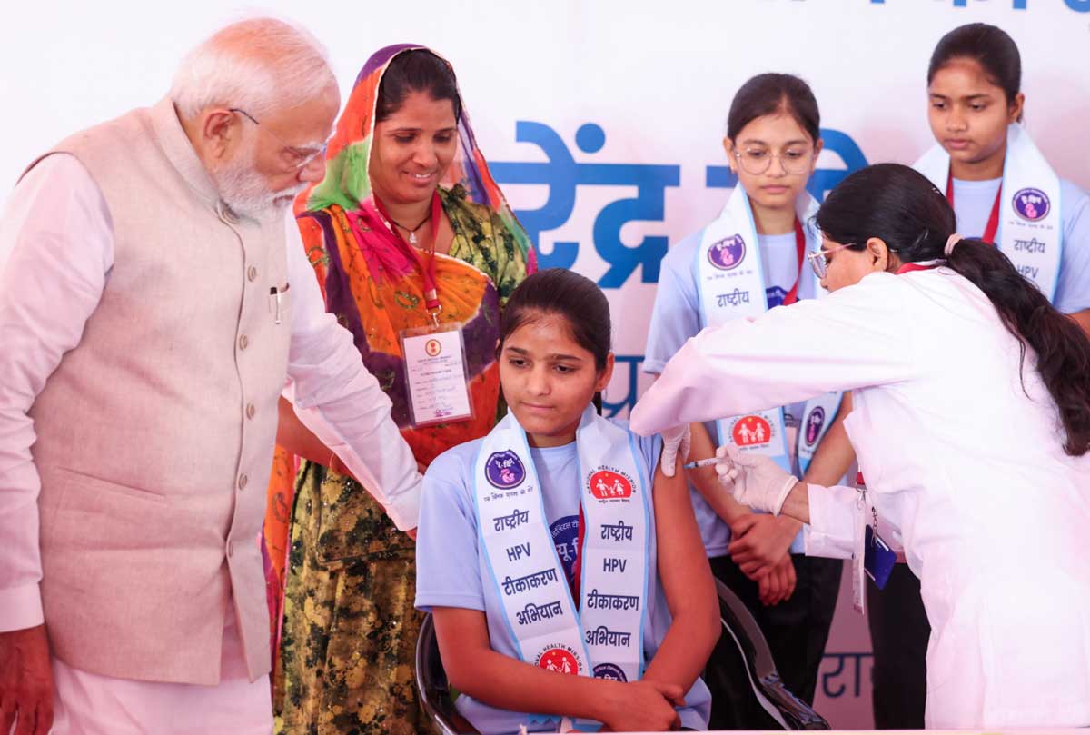 PM Modi launches HPV vaccination drive from Ajmer