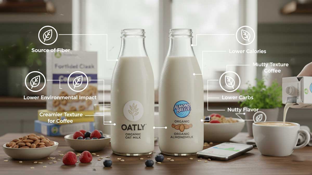 Oat milk or almond milk which is best