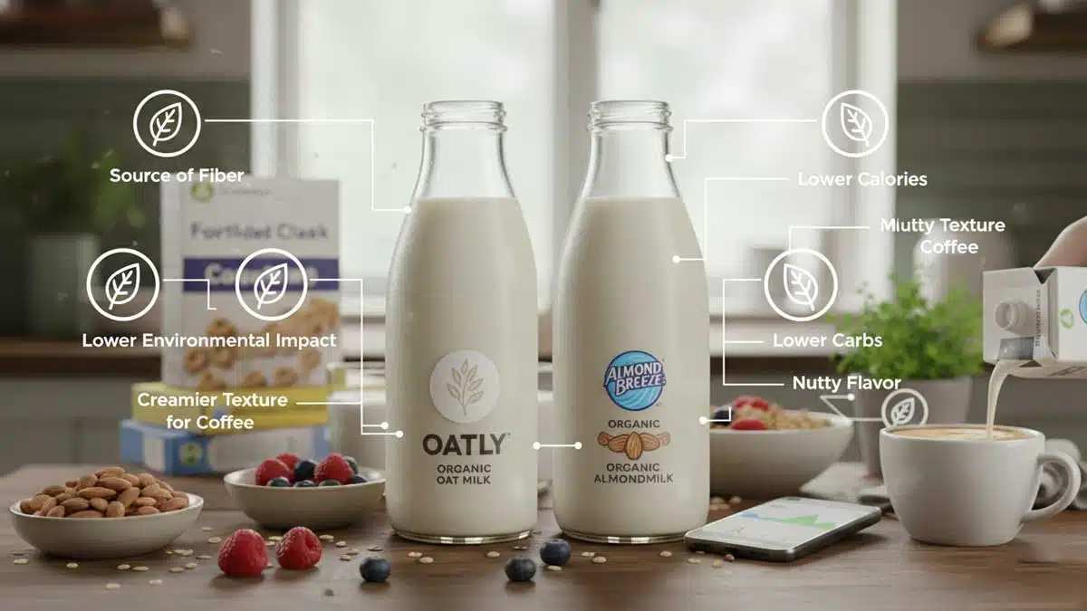 Oat milk or almond milk which is best