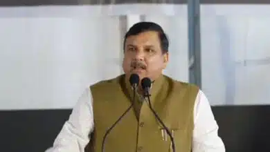 Sanjay Singh's big address from Jantar Mantar