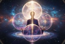 What are the four regions of the Spiritual World?