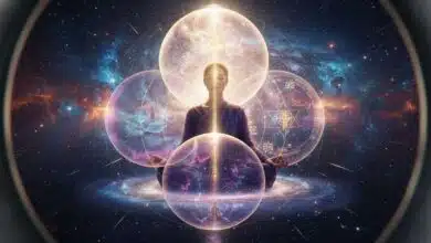 What are the four regions of the Spiritual World?