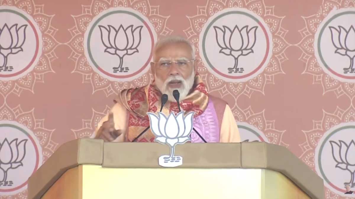 PM Modi launches major attack at Hojai rally