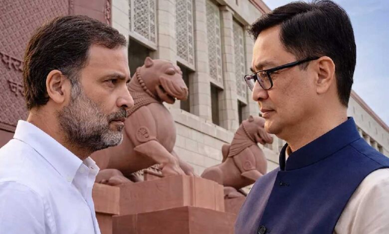 Kiren Rijiju taunts Rahul Gandhi's 'regret'