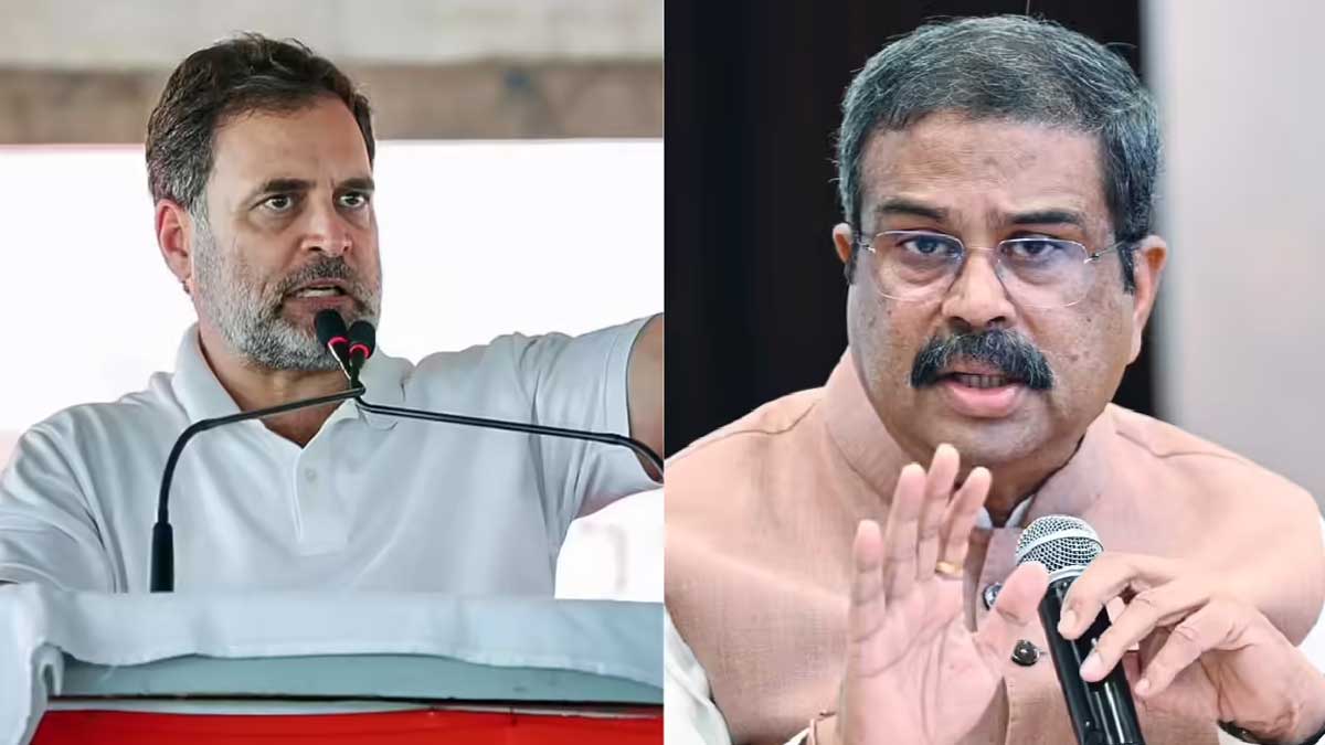 Rahul Gandhi attacks Dharmendra Pradhan
