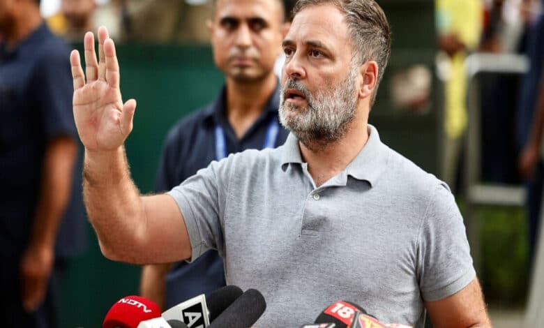 Congress fields Rahul Gandhi on the paper leak issue demands answers from the government regarding police action