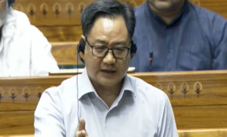 Kiren Rijiju corners the opposition in Lok Sabha amidst the NEET controversy
