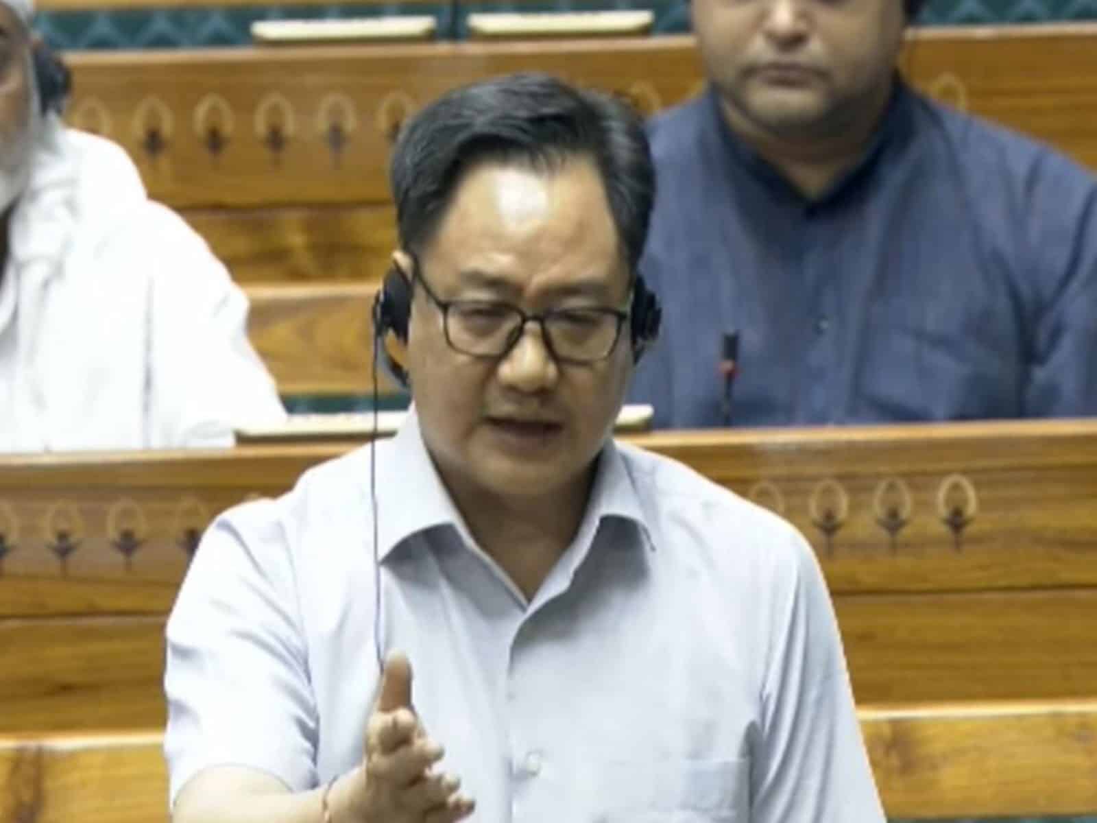 Kiren Rijiju corners the opposition in Lok Sabha amidst the NEET controversy