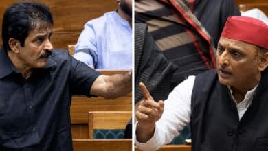 NEET Paper Leak Row Heated Exchange Between Akhilesh Yadav and KC Venugopal in Parliament Questions Raised Over Congress Stand