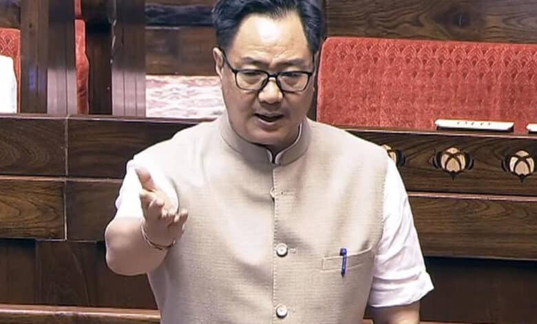 NEET Paper Leak debate Kiren Rijiju slams the opposition says the INDIA bloc is running away from the debate