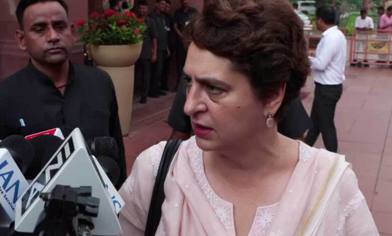 Priyanka Gandhi Vadra questioned the BJP regarding the honour bestowed upon Dharmendra Pradhan