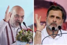 Rahul Gandhi seeks answers from Amit Shah students stage a protest