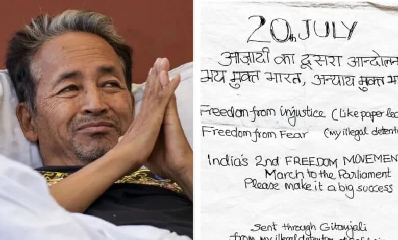 Sonam Wangchuk is preparing to participate in the Parliament March to demand constitutional safeguards