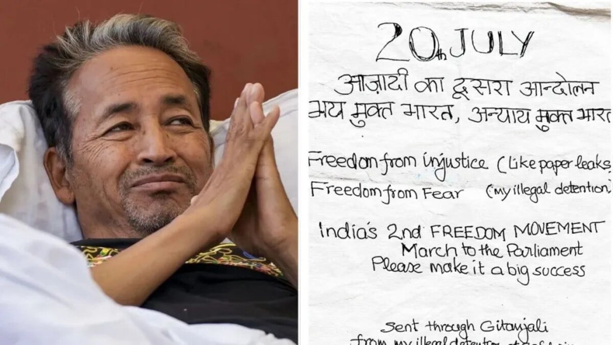 Sonam Wangchuk is preparing to participate in the Parliament March to demand constitutional safeguards