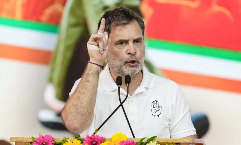 Rahul Gandhi targeted BJP regarding Manipur