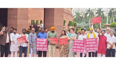 Amit Shah responded to the protest by two MPs