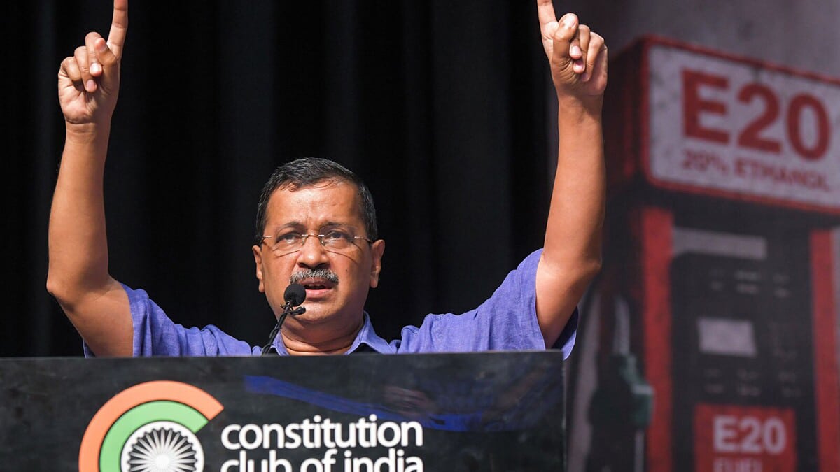Arvind Kejriwal protests against E20 petrol policy preparations underway for a march to PM Modi residence