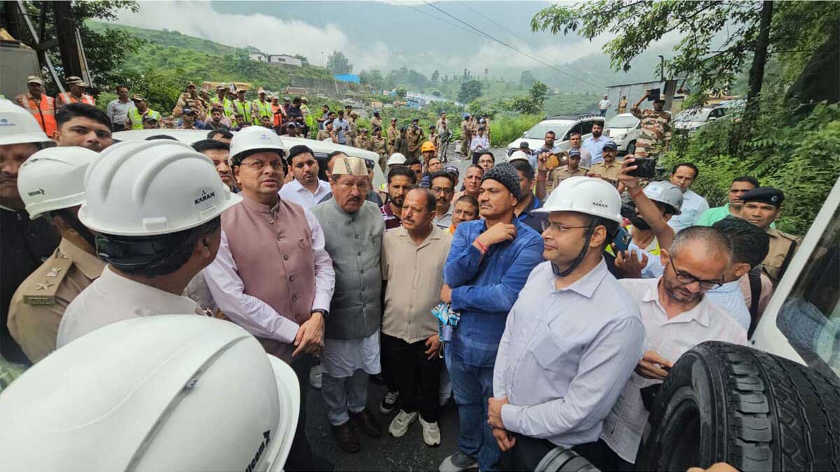 CM Dhami orders a magisterial inquiry into the Chamoli tunnel accident in Uttarakhand and announces compensation of ₹4 lakh