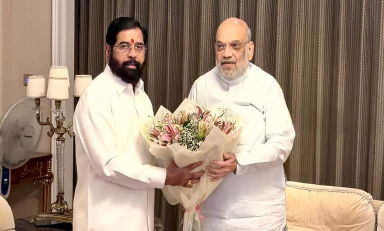 Eknath Shinde met Amit Shah in Pune discussed matters related to Maharashtra