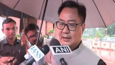 Hitting back Kiren Rijiju said that the House is functioning and bills are being passed
