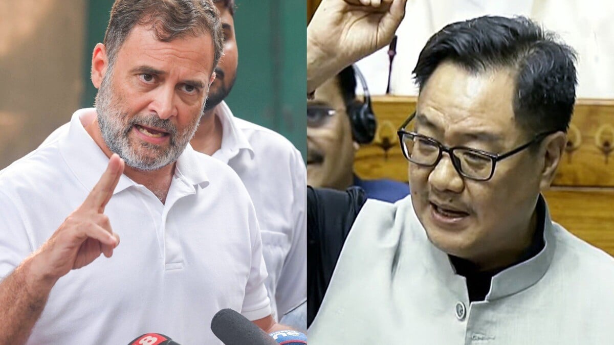 Kiren Rijiju hit back at Rahul Gandhi asking Why were women barred from delimitation