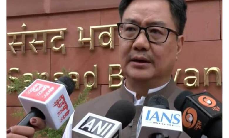 Kiren Rijiju launches a scathing attack on Rahul Gandhi, says he should face Amit Shah in Parliament.